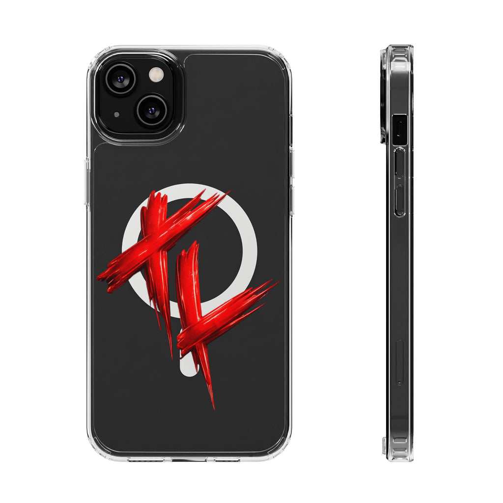Clear Magnetic Phone Case with Red Brushstroke "TREDLIFE" Logo — Impact‑Resistant, Stylish Protection