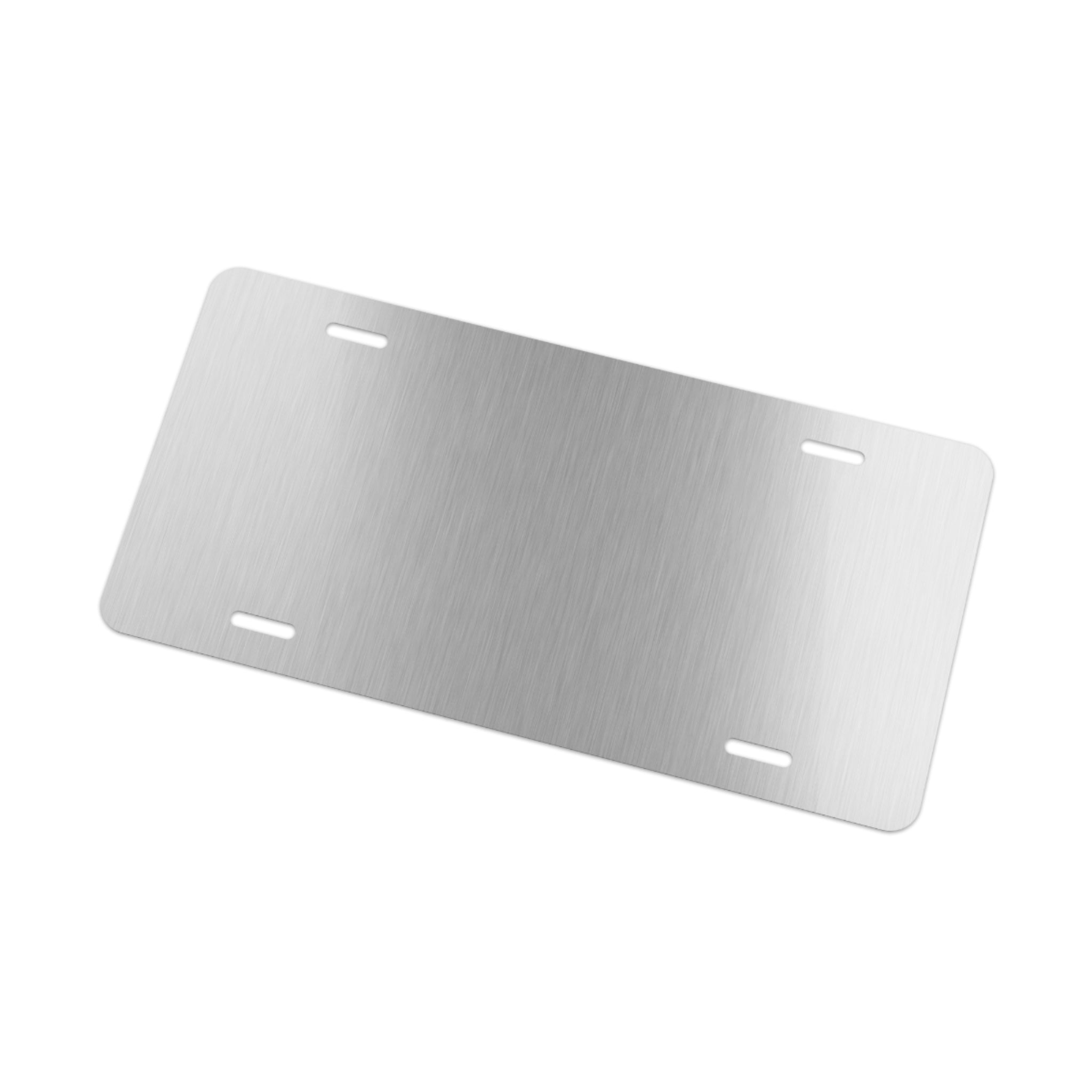 Red Slash Vanity Plate — Decorative Front License Plate