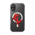 Clear Magnetic Phone Case with Red Brushstroke "TREDLIFE" Logo — Impact‑Resistant, Stylish Protection